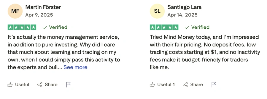 Mind Money: впечатления клиентов о платформе